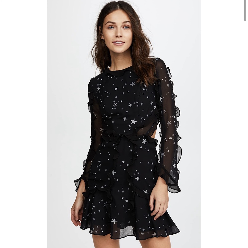 SEND BEST OFFER Star cutout Dress